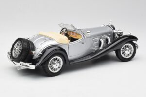 Mercedes 500K Roadster Silver Bburago 1:18 3020-M1 Diecast - image 3 of 8