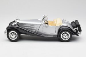 Mercedes 500K Roadster Silver Bburago 1:18 3020-M1 Diecast - image 4 of 8