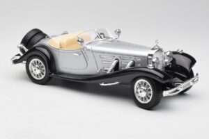 Mercedes 500K Roadster Silver Bburago 1:18 3020-M1 Diecast - image 6 of 8