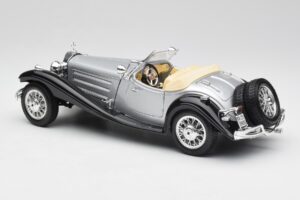 Mercedes 500K Roadster Silver Bburago 1:18 3020-M1 Diecast - image 7 of 8