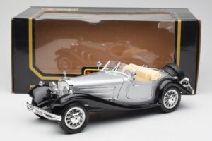 Mercedes 500K Roadster Silver Bburago 1:18 3020-M1 Diecast - image 8 of 8