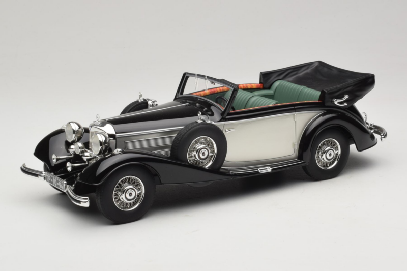 Mercedes 540K Cabriolet Black Silver Cult Models 1:18 Mercedes 540K Cabriolet Black Silver Cult Models 1:18 CML184-3 Diecast