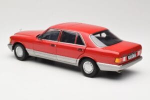 Mercedes 560 SEL W126 Red Norev 1:18 183463 Diecast - image 7 of 8