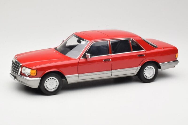 Mercedes 560 SEL W126 Red Norev 1:18 183463 Diecast