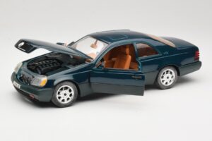 Mercedes 600 SEC C140 Green Majorette 1:18 4418 Diecast - image 2 of 8