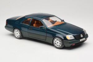 Mercedes 600 SEC C140 Green Majorette 1:18 4418 Diecast - image 6 of 8