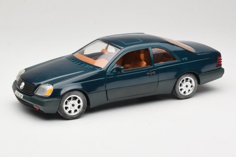 Mercedes 600 SEC C140 Green Majorette 1:18 Mercedes 600 SEC C140 Green Majorette 1:18 4418 Diecast