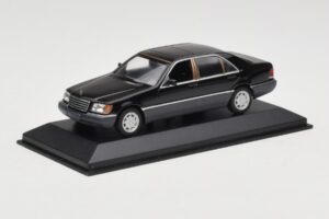 Mercedes 600 SEL W140 Black Metallic Minichamps 1:43 940035400 Diecast - image 2 of 4