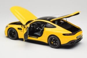 Mercedes AMG GT 43 C192 Turbo Sun Yellow NZG 1:18 B66960587 Diecast - image 5 of 8