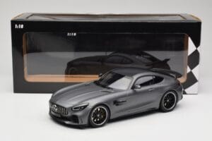Mercedes AMG GT R C190 Matte Grey Metallic Minichamps 1:18 155036026 Diecast - image 6 of 6