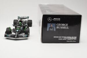 Mercedes AMG Petronas W14 E Performance #63 G. Russell Bahrain GP 2023 Minichamps 1:18 110230163 Diecast - image 6 of 6