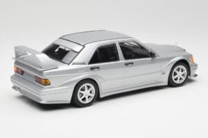 Mercedes 190E W201 2.5-16 EVO 2 Astral Silver Metallic Minichamps 1:18 155036101 Diecast - image 2 of 6