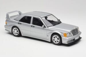 Mercedes 190E W201 2.5-16 EVO 2 Astral Silver Metallic Minichamps 1:18 155036101 Diecast - image 4 of 6