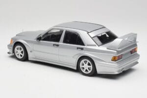 Mercedes 190E W201 2.5-16 EVO 2 Astral Silver Metallic Minichamps 1:18 155036101 Diecast - image 5 of 6