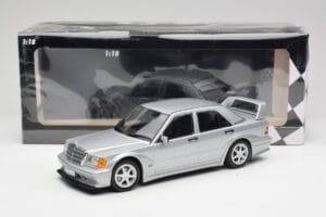 Mercedes 190E W201 2.5-16 EVO 2 Astral Silver Metallic Minichamps 1:18 155036101 Diecast - image 6 of 6