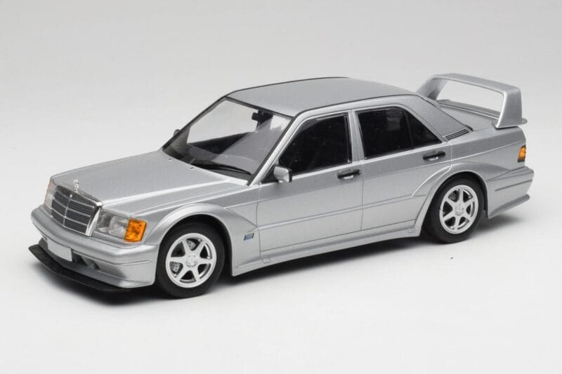 Mercedes 190E W201 2.5-16 EVO 2 Astral Silver Metallic Minichamps 1:18 155036101 Diecast