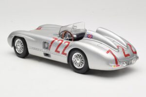 Mercedes 300 SLR W196S #722 S. Moss / D. Jenkinson Mille Miglia Winner 1955 Maisto 1:18 536887 Diecast - image 7 of 8