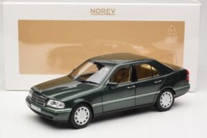 Mercedes C-Class W202 Malachite Green Norev 1:18 183372 Diecast - image 8 of 8