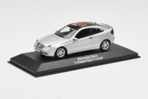 Mercedes C-Class W203 Sport Coupe Silver Minichamps 1:43 B66961916 Diecast - image 2 of 4