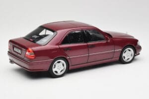 Mercedes AMG C36 W202 Almandine Red Norev 1:18 B66040706 Diecast - image 3 of 8