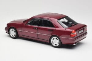Mercedes AMG C36 W202 Almandine Red Norev 1:18 B66040706 Diecast - image 7 of 8