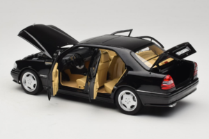 Mercedes C36 AMG W202 Obsidian Black Metallic Norev 1:18 183381 Diecast - image 5 of 8