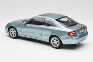 Mercedes CLK 500 W209 Light Blue Metallic Kyosho 1:18 B66962192 Diecast - image 7 of 8