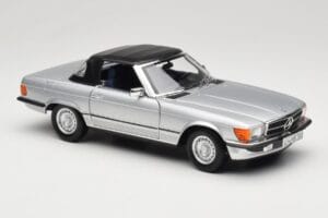 Mercedes R107 380 SL Silver Norev 1:18 183725 Diecast - image 6 of 8