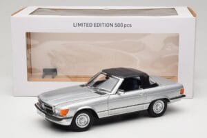 Mercedes R107 380 SL Silver Norev 1:18 183725 Diecast - image 8 of 8