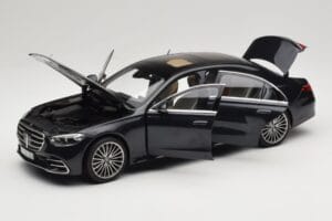 Mercedes S-Class W223 AMG Line Anthracite Blue Norev 1:18 183800 Diecast - image 2 of 8