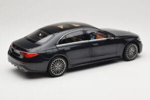 Mercedes S-Class W223 AMG Line Anthracite Blue Norev 1:18 183800 Diecast - image 3 of 8