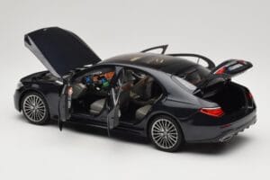 Mercedes S-Class W223 AMG Line Anthracite Blue Norev 1:18 183800 Diecast - image 5 of 8