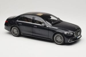 Mercedes S-Class W223 AMG Line Anthracite Blue Norev 1:18 183800 Diecast - image 6 of 8