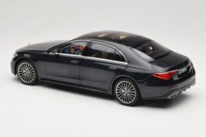Mercedes S-Class W223 AMG Line Anthracite Blue Norev 1:18 183800 Diecast - image 7 of 8
