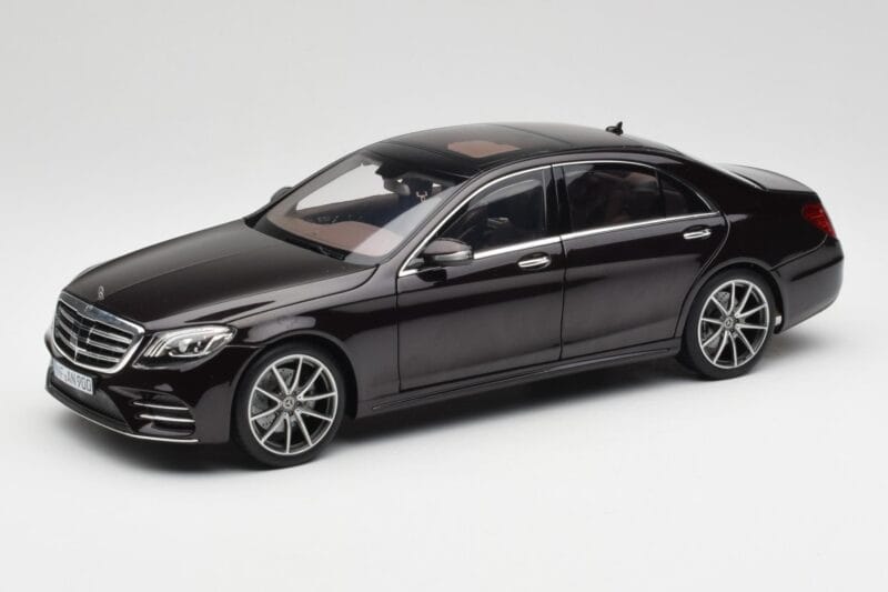 Mercedes S-Class W222 AMG Line Ruby Black Metallic Norev 1:18 183483 Diecast