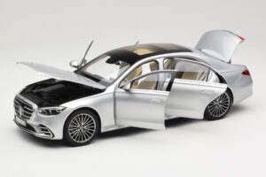 Mercedes S-Class W223 AMG Line Brilliant Silver Norev 1:18 183805 Diecast - image 2 of 8