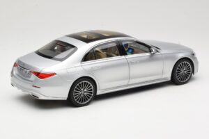 Mercedes S-Class W223 AMG Line Brilliant Silver Norev 1:18 183805 Diecast - image 3 of 8