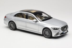Mercedes S-Class W223 AMG Line Brilliant Silver Norev 1:18 183805 Diecast - image 6 of 8