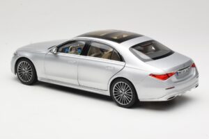 Mercedes S-Class W223 AMG Line Brilliant Silver Norev 1:18 183805 Diecast - image 7 of 8