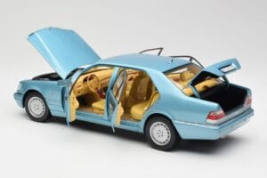 Mercedes S500 W140 Turquoise Metallic Norev 1:18 183561 Diecast - image 5 of 8