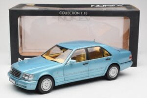 Mercedes S500 W140 Turquoise Metallic Norev 1:18 183561 Diecast - image 8 of 8