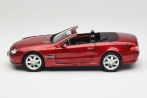 Mercedes SL 500 R230 Red Metallic Limited Edition Norev 1:18 183841 Diecast - image 4 of 8