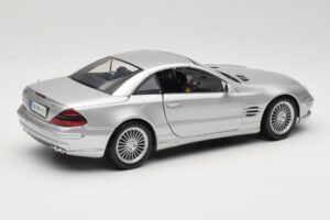 Mercedes SL55 AMG R230 Silver Maisto 1:18 36894 Diecast - image 3 of 8