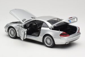 Mercedes SL55 AMG R230 Silver Maisto 1:18 36894 Diecast - image 5 of 8