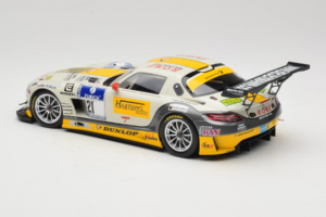 Mercedes SLS AMG GT3 #21 Rowe Racing M. Hartung / N. Heyer ADAC 24 Hours Nurburgring 2013 Minichamps 1:18 151133121 Diecast - image 5 of 6