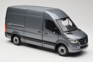Mercedes Sprinter W907 Panel Van Selenite Grey Metallic Norev 1:18 B66004163 Diecast - image 6 of 8