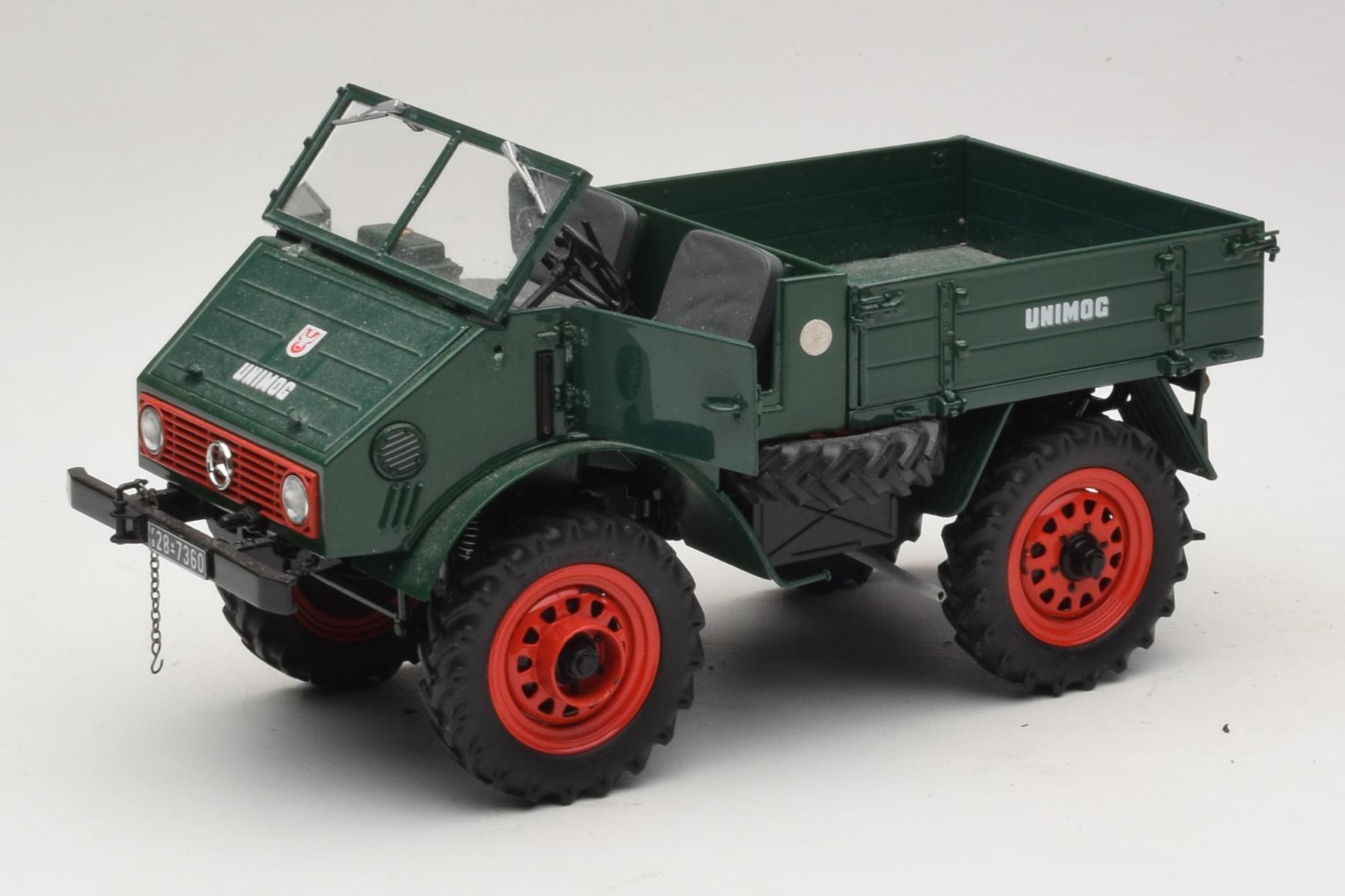 ミニカー Schuco 1/18 Mercedes-Benz Unimog U401 Schuco Mercedes Unimog 401 Green 1:18 Diecast Model
