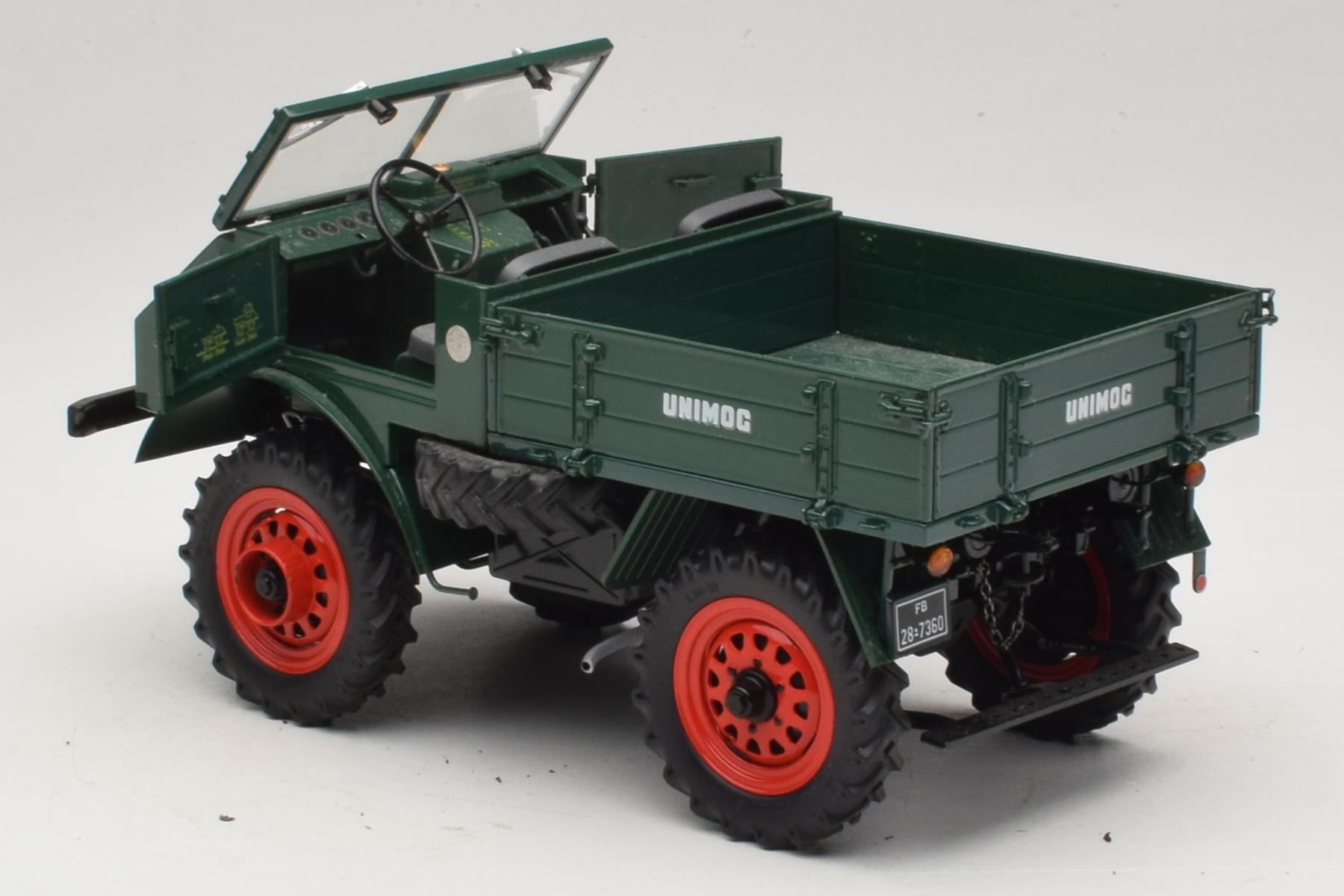 Schuco Mercedes Unimog 401 Green 1:18 Diecast Model