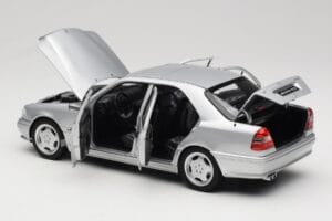 Mercedes C36 AMG W202 Silver Metallic Norev 1:18 183380 Diecast - image 5 of 8