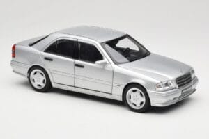 Mercedes C36 AMG W202 Silver Metallic Norev 1:18 183380 Diecast - image 6 of 8